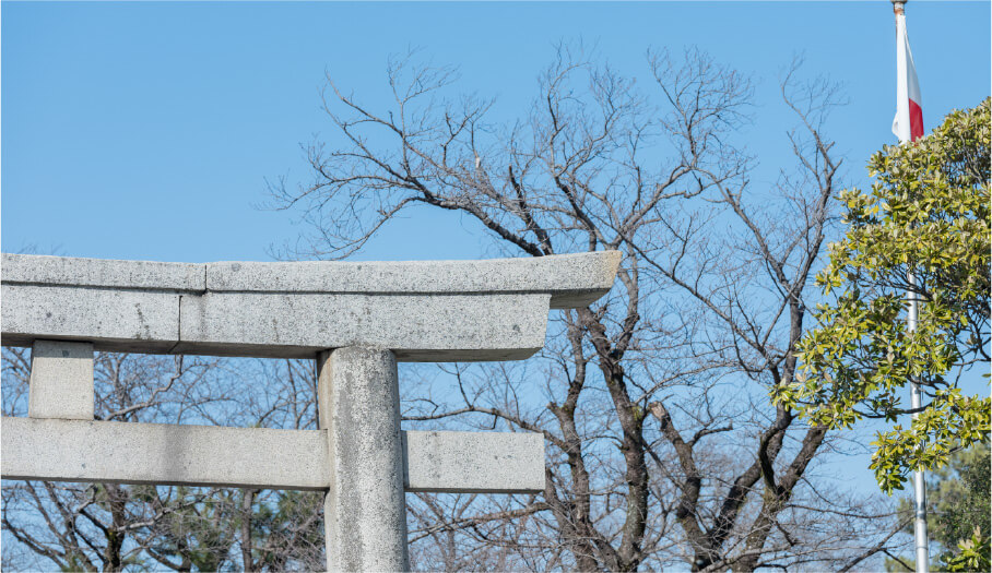 The Great Torii Gate of Mishima Grand Shrine