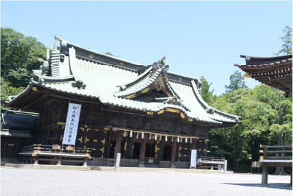 Mishima Grand Shrine with a majestic atmosphere