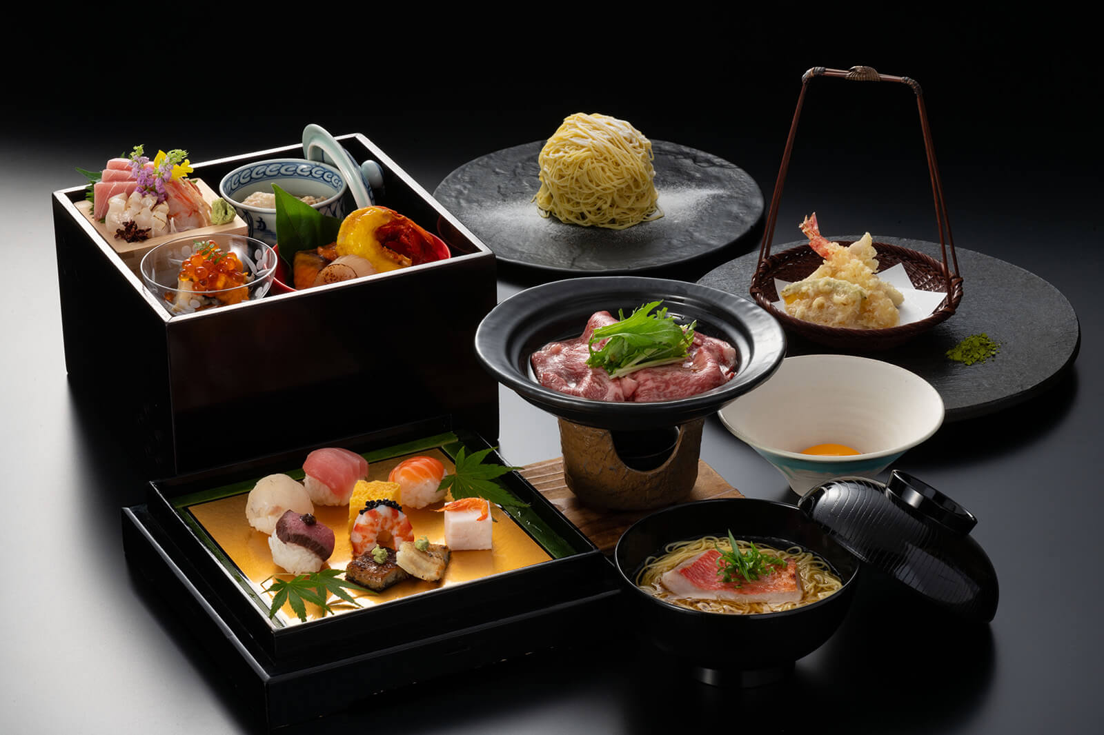 Luxurious Washoku kaiseki lunch awaits you